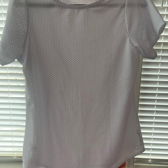 Fitted Gray Bodysuit Tee with Short Sleeves - Picture 1 of 2